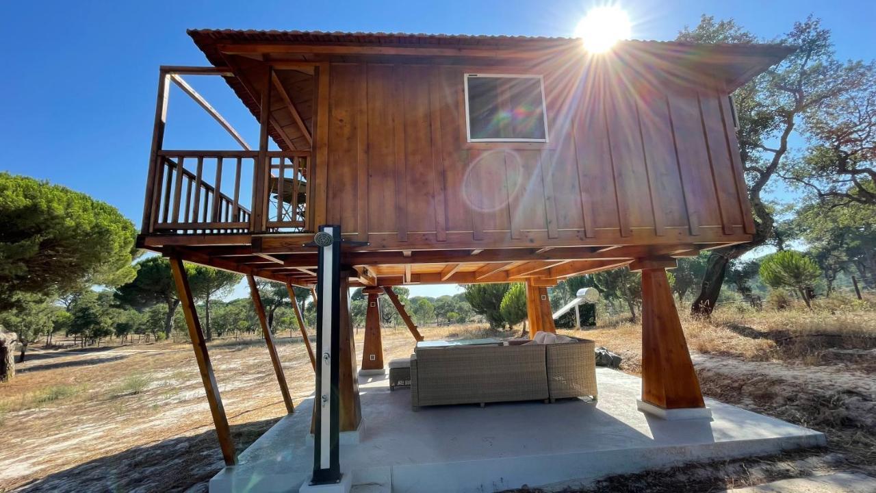 Suspended Wooden House - Monte Da Cortica Villa Aguas de Moura Ngoại thất bức ảnh